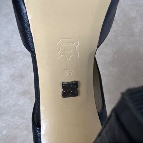 BCBG MaxAzria Leather ILMA Studded Heels Peep Toe - Picture 12 of 13